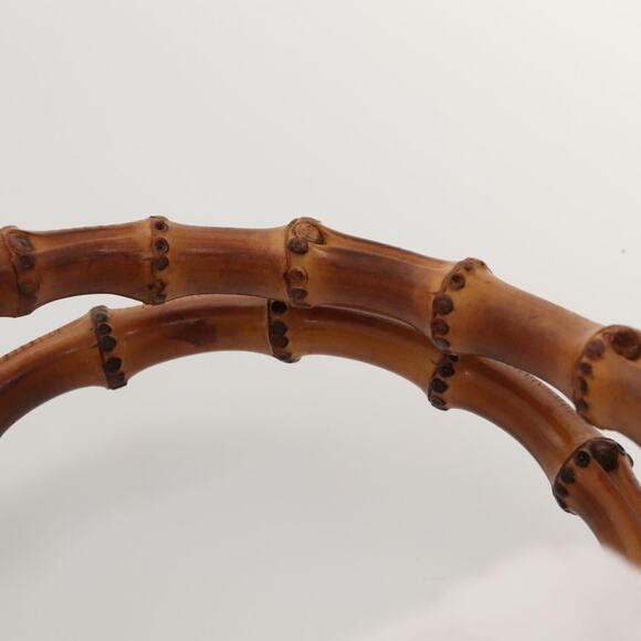 GUCCI Bamboo Hand Bag Suede Leather Lime Green Gold 002 123 002 123 - Picture 8 of 13